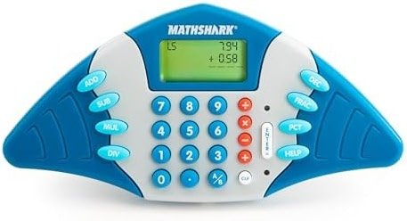Educational Insights MathShark - Electronic Math Games for Kids Ages 6-8, Handheld Math Game, Addition and Subtraction Toys, Multiplication and Division Games for First Graders, Kids Learning Game - Product Image