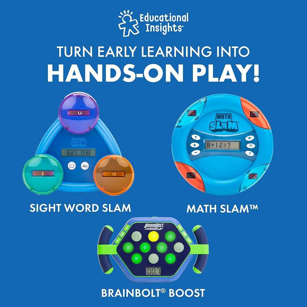 Educational Insights MathShark - Electronic Math Games for Kids Ages 6-8, Handheld Math Game, Addition and Subtraction Toys, Multiplication and Division Games for First Graders, Kids Learning Game - Image 6