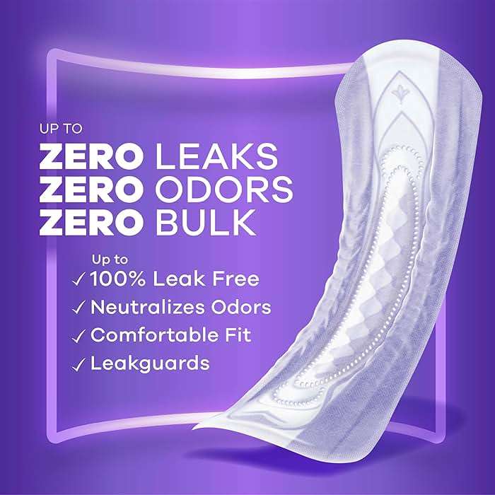 Always Discreet Adult Incontinence Pads for Women, Drier, 6 Drop Long Length, Extra Heavy Absorbency, Pads for Bladder Control Management, Bladder Leaks, & Postpartum Pads, 112ct - Image 2