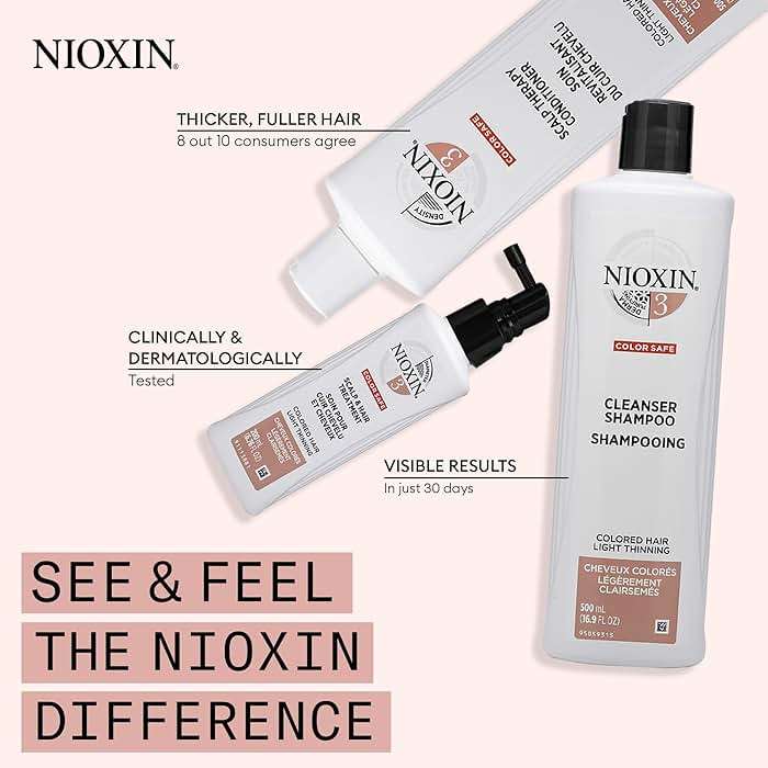 Nioxin System Kit 4, Cleanse, Condition, and Treat the Scalp for Thicker and Stronger Hair, 3 Month Supply + Night Density Rescue, Overnight Leave-in Antioxidant Serum for Hair Density and Thickness - Image 5