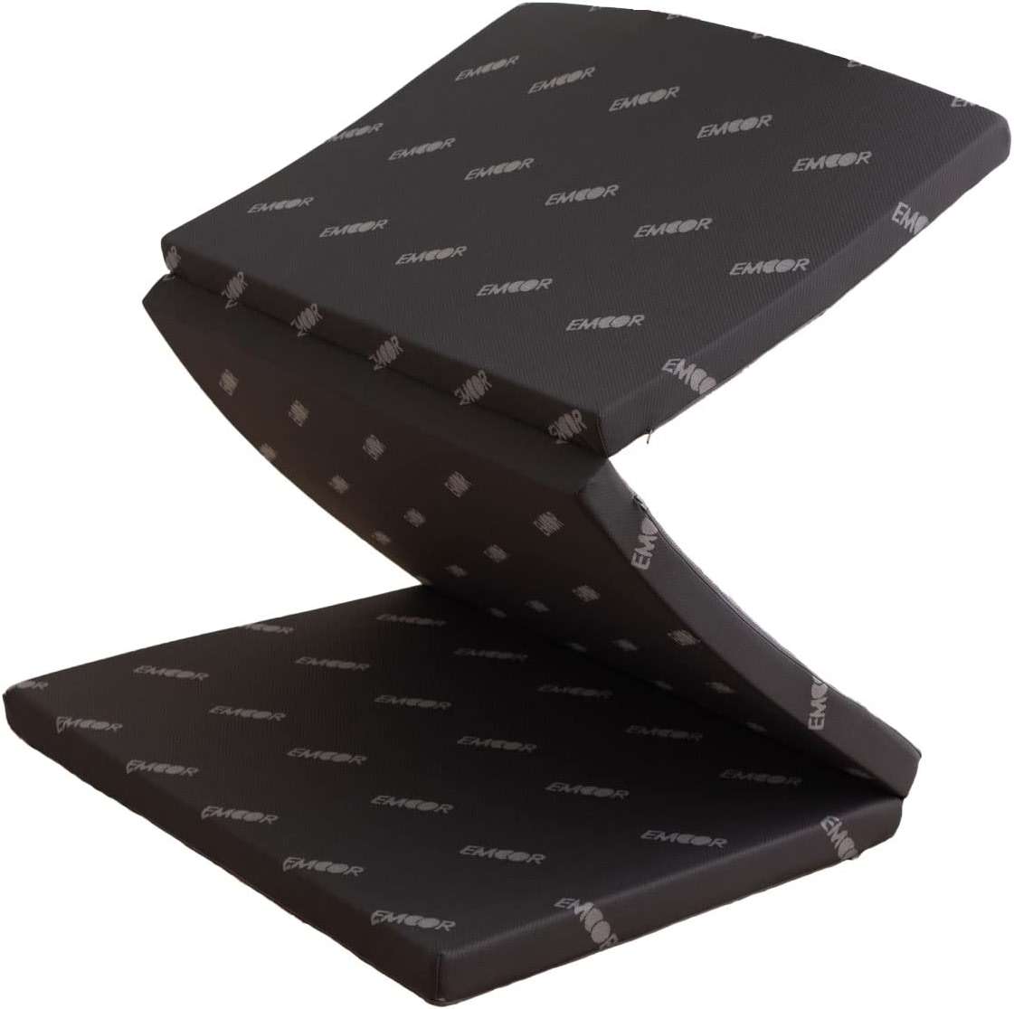 EMOOR 2in Tri-Fold Underlay Mattress for Japanese Futon Mattress Start High Resilience Foam 30D/180N Twin (77x38in) Dark Gray, Tatami Floor Sleeping - Image 1