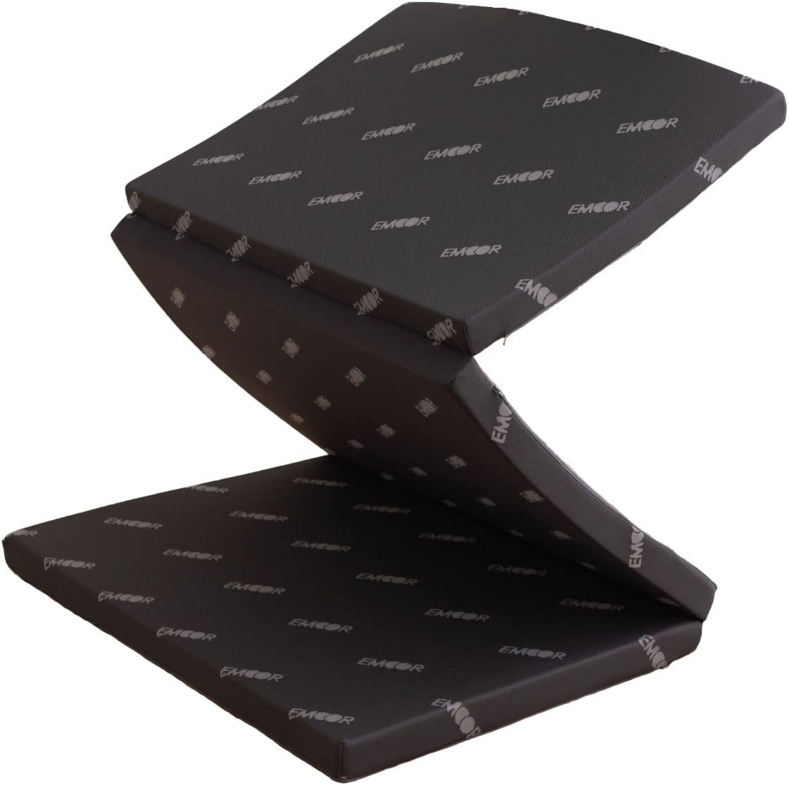 EMOOR 2in Tri-Fold Underlay Mattress for Japanese Futon Mattress Start High Resilience Foam 30D/180N Twin (77x38in) Dark Gray, Tatami Floor Sleeping - Product Image