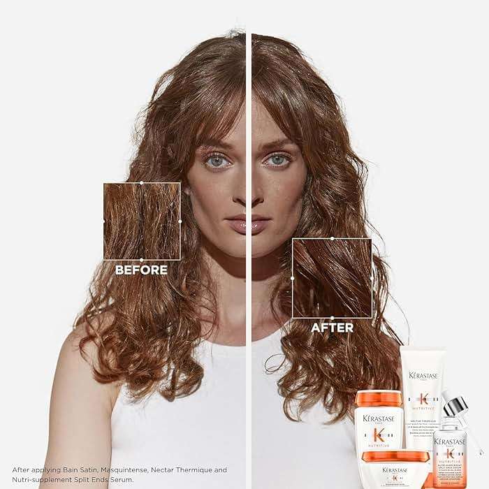 Kerastase Nutritive Bain Satin Shampoo | Gently Cleanses & Replenishes Moisture for Soft, Shiny Hair | With Plant-Based Proteins & Niacinamide | For Fine to Medium Dry Hair - Image 4
