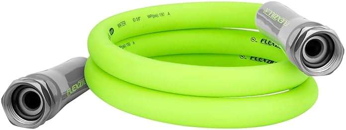 Flexzilla Garden Lead-in Hose, 5/8" x 5', Female/Female 3/4" - 11 1/2 GHT Fittings - Image 1