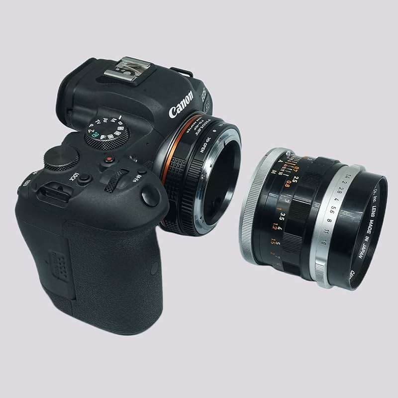 PHOLSY Lens Mount Adapter with Aperture Lever Compatible with Canon FD FL Lens to Canon EOS RF Mount Camera Body for EOS R8, R50, R6 Mark II, R7, R10, R3, R5, EOS R5C, EOS R6, EOS R, EOS RP - Image 4