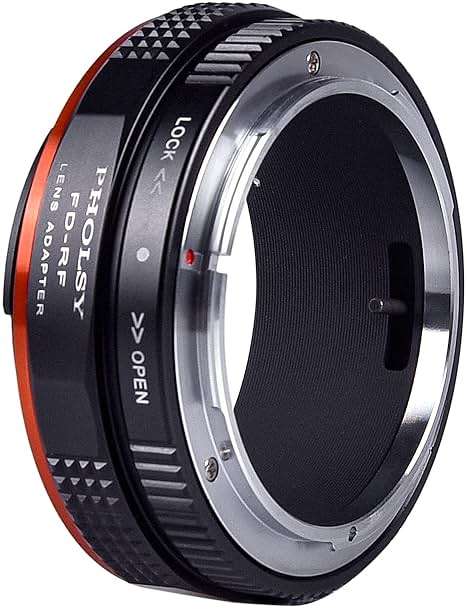 PHOLSY Lens Mount Adapter with Aperture Lever Compatible with Canon FD FL Lens to Canon EOS RF Mount Camera Body for EOS R8, R50, R6 Mark II, R7, R10, R3, R5, EOS R5C, EOS R6, EOS R, EOS RP - Image 5