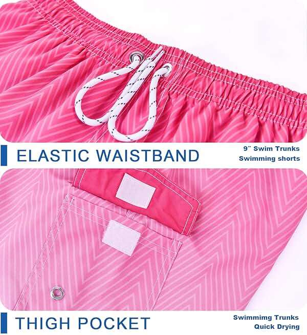 APTRO Men's Swim Trunks 9" Quick Dry Bathing Suit Big & Tall Beach Swimsuits - Image 4