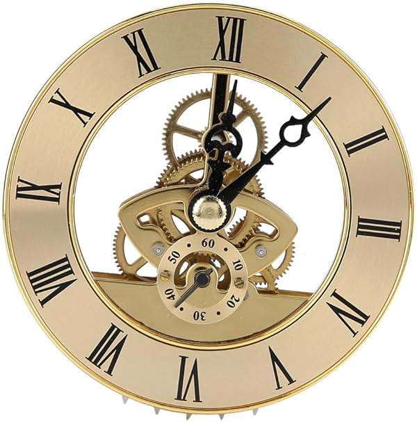 Clock Insert, Mini Insert Metal 86mm Built in Round Quartz Head Desk Craft Accessories ound Clock Insert Quartz Clock Fit up Movement Miniature - Image 7