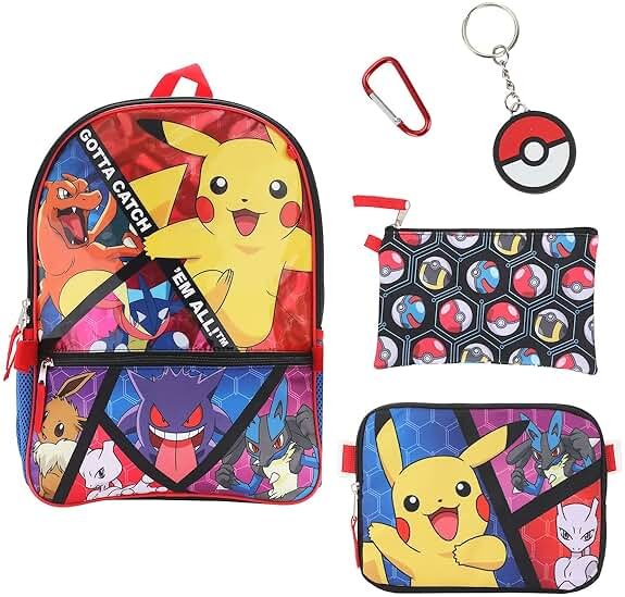 BIOWORLD, Boys, Youth Five-Piece Backpack Set (Little Kid/Big Kid), Aop, One Size - Product Image