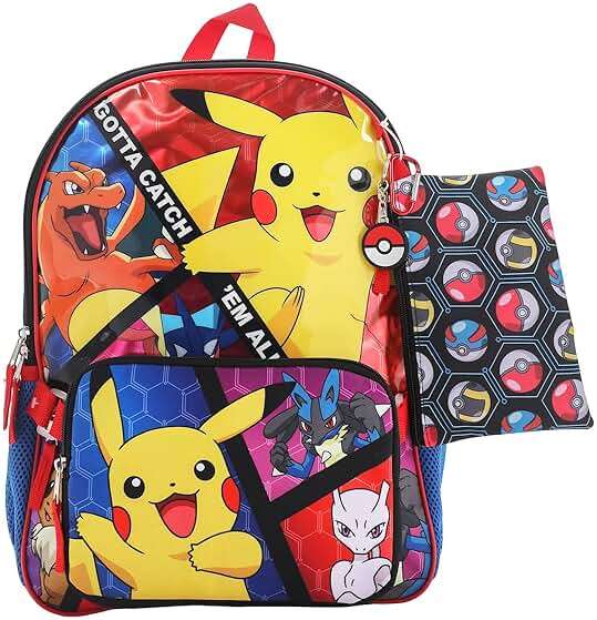 BIOWORLD, Boys, Youth Five-Piece Backpack Set (Little Kid/Big Kid), Aop, One Size - Image 3
