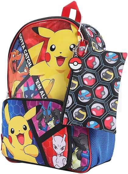 BIOWORLD, Boys, Youth Five-Piece Backpack Set (Little Kid/Big Kid), Aop, One Size - Image 4