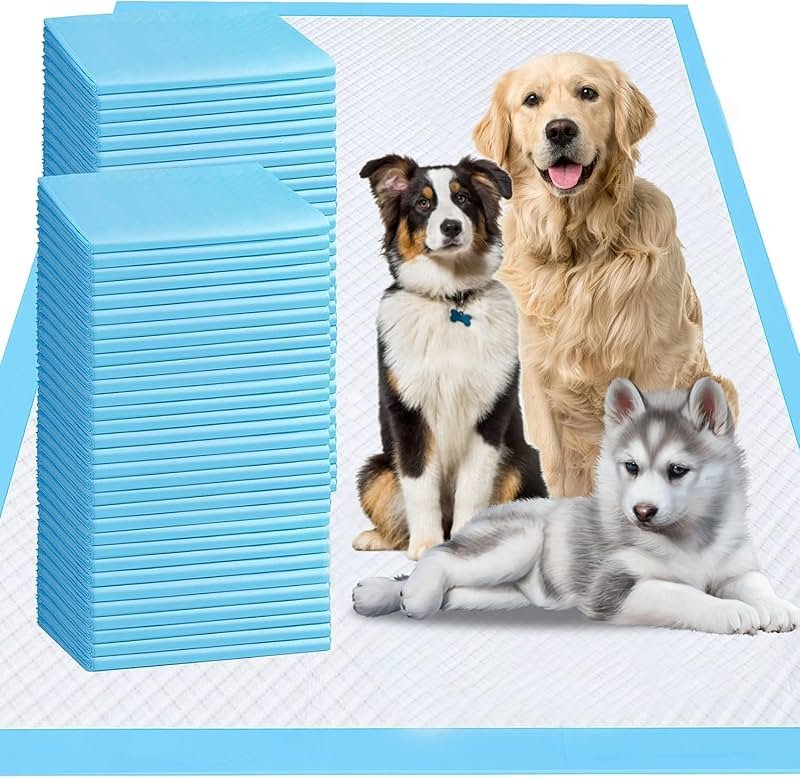 Extra Large Dog Pee Pads, 60 Pads 31"x36" Disposable Training Pads, Puppy Pads with high Absorbency and Leak-Proof Protection for House Training Cats,Rabbits,Dogs Leak-Proof Dog Pee Pads Extra Large - Product Image