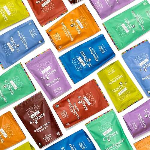 Two Leaves and a Bud Organic Earl Grey - 50 Naked Tea Sachets - Whole Leaf Black Tea in Eco-Friendly Unwrapped Compostable Sachets, Resealable Bag, 50 Count (Pack of 1) - Image 8