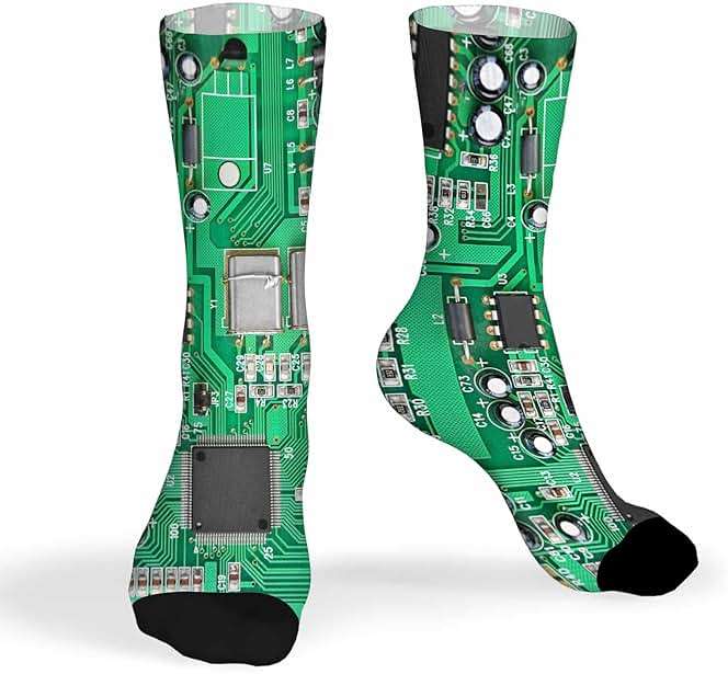Pehede Socks for Men Women Cool Cute Crazy Funny Sport Colorful Novelty Socks - Image 1