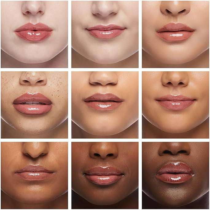BANGFENG Big Brush Head Hydrating Lip Glow Oil Plumping Lip Tint, Hydrating Lip Gloss Tinted Lip Balm Transparent Lip Care, Long Lasting Nourishing Non-sticky Fresh Texture (Chocolate) - Image 4