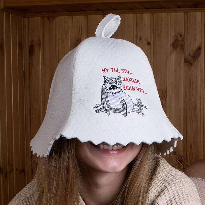 ASKOLD Wool Sauna Banya Hat for Men and Women Finnish Banya Cap for Women and Men Wool Felt Sauna Hat to Protect Hair White - Image 7