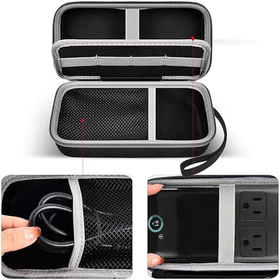 Travel Case for Anker 727/ Prime 6-in-1 USB C Charging Station (GaNPrime 101W), Power Strip Organizer Bag for Cables and Accessories - Efficient Solution for On-the-Go Charging Needs (Box Only) - Image 5
