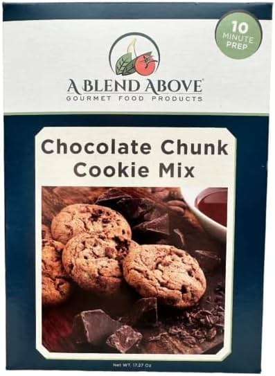 A Blend Above Chocolate Chunk Cookie Mix (Makes Appx. 36 Cookies), Quick and Easy to Make, 10 Minute Prep, Large Chocolate Chips, Baking Mix - Image 1