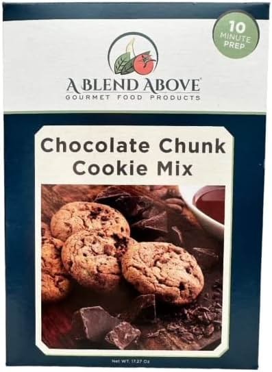 A Blend Above Chocolate Chunk Cookie Mix (Makes Appx. 36 Cookies), Quick and Easy to Make, 10 Minute Prep, Large Chocolate Chips, Baking Mix - Product Image