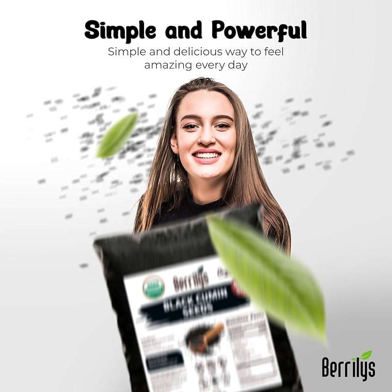 Black Cumin Seeds, Organic, Berrilys, 5 LB, Also Known As Nigella Sativa, Kalonji, Black Seed, Great for Baking, Cooking and Bread Making, Vegan, Keto Diet - Image 6