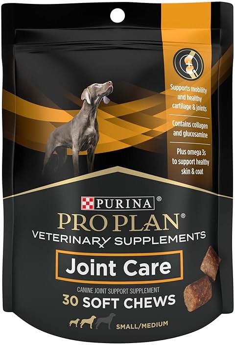 Pro Plan Veterinary Diets Joint Care Small Breed Dog Joint Supplement with Glucosamine Chondroitin Collagen and Hyaluronic Acid for Mobility Support, 30 Count - Product Image