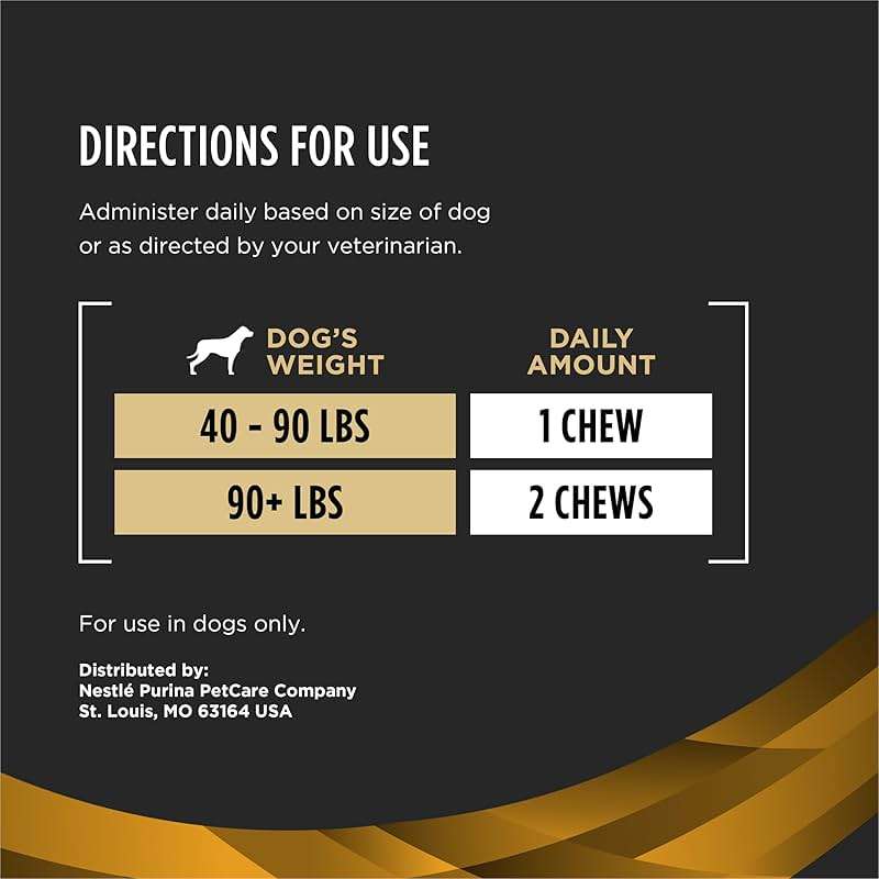 Pro Plan Veterinary Diets Joint Care Small Breed Dog Joint Supplement with Glucosamine Chondroitin Collagen and Hyaluronic Acid for Mobility Support, 30 Count - Image 6