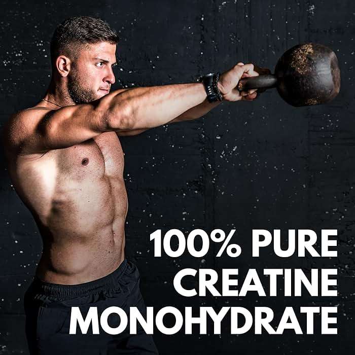 Max Muscle Ultra Pure Creatine Monohydrate Powder 5000 mg (5 Grams) | 3rd Party Purity Tested | 100% Micronized and Unflavored for Maximum Absorption | Keto Friendly | 8.8 Ounces | 50 Servings - Image 4