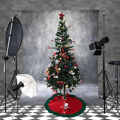 Haboke Abstract Professional Photography Backdrop for Portrait Photo Props Booth Background Photoshoot Studio with Polyester Fabric Roller Pocket on Top (8x10ft,Grey,No Stand) - Image 4