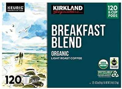 Kirkland Signature Breakfast Blend, Organic Light Roast Coffee - 120 Count - Image 2