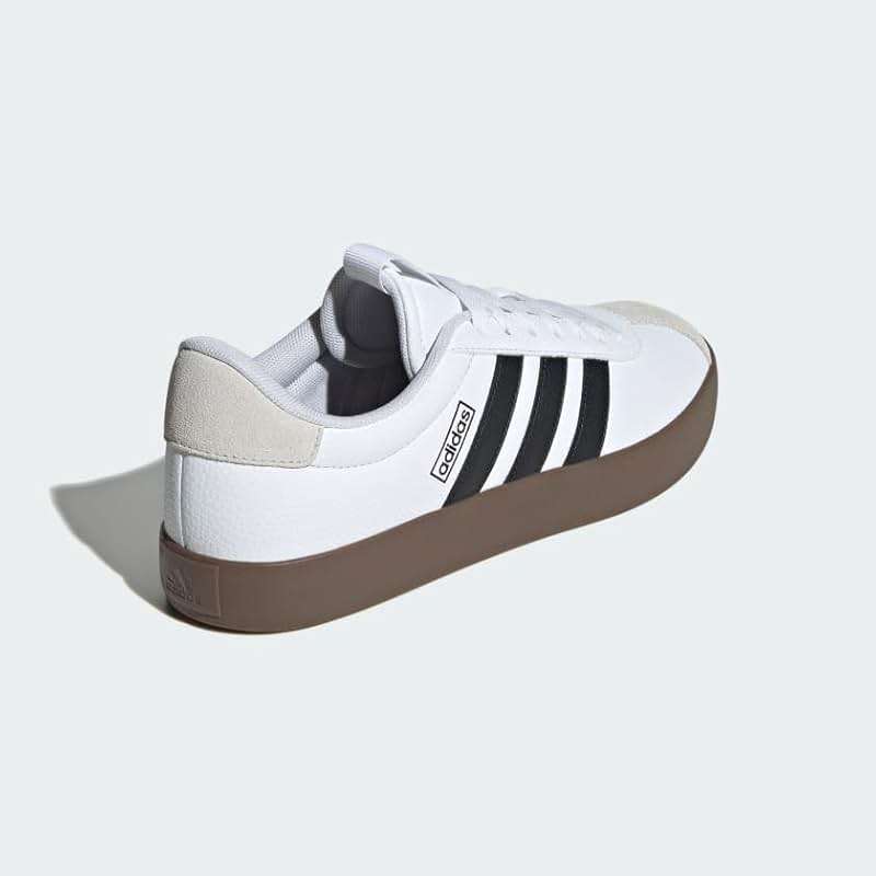 adidas Mens Vl Court 3.0 Lace Up Sneakers Shoes Casual - Red - Image 7