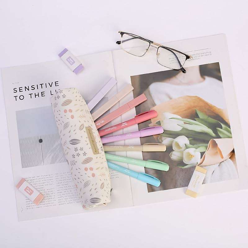 Mr. Pen- Cute Pencil Case Pouch, Multipurpose Canvas Bible Pencil Pouch, Smooth Zipper, Premium Material, Neat Stitches, Ideal for Stationery, Cosmetics, Electronics, School, Office, Travel - Image 6