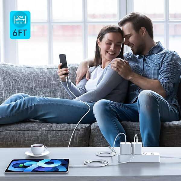Fast Charger for iPhone 17 16 15, 3Pack USB C iPad Charge PD Fast Charger Block 6FT Long USBC to Type C i Phone Charging Cable Cord for iPhone 17 Air/Pro/Pro Max/16 Pro/Plus/15/15 Pro/Pro Max,iPad Pro - Image 7