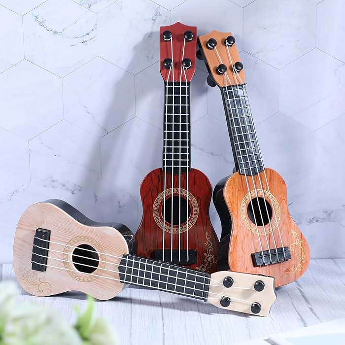 Lenwen 12 Pcs Kids Ukulele Guitar 10 Inch Kids Toy Ukulele 4 Strings Mini Guitar Children Musical Instruments Educational Learning Toy for Toddler Beginner Preschoolers Education - Image 4