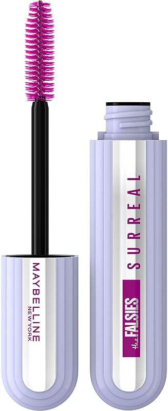 Maybelline The Falsies Surreal Extensions Washable Mascara, Volumizing, Lengthening Mascara Make Up, Blackest Black, 1 Count - Image 1