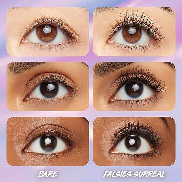Maybelline The Falsies Surreal Extensions Washable Mascara, Volumizing, Lengthening Mascara Make Up, Blackest Black, 1 Count - Image 5
