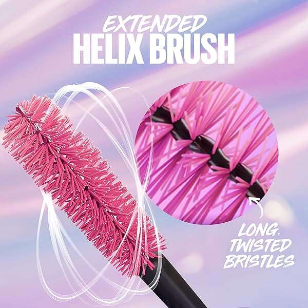 Maybelline The Falsies Surreal Extensions Washable Mascara, Volumizing, Lengthening Mascara Make Up, Blackest Black, 1 Count - Image 6