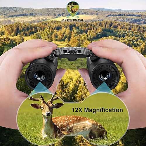 DRANBOL 12X25 Mini Pocket Binoculars for Adults Kids, Small Compact Binoculars for Bird Watching, Opera Concert - Image 5