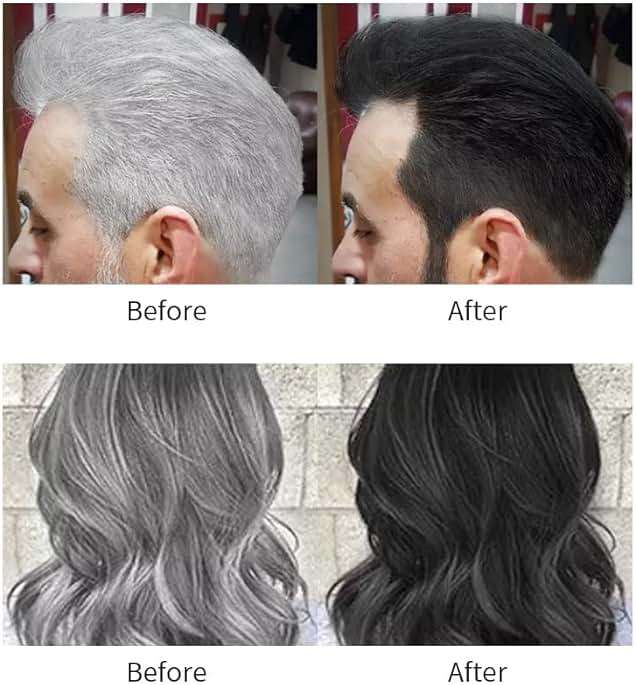 Maani Essence MOKERU Black Hair Dye Cream 500ml*2/Pack, Ammonia Free, Instant Hair Dye, 100% Gray Hair Coverage, Apple Hair Color, Black Hair Dye Shampoo for Men - Image 5