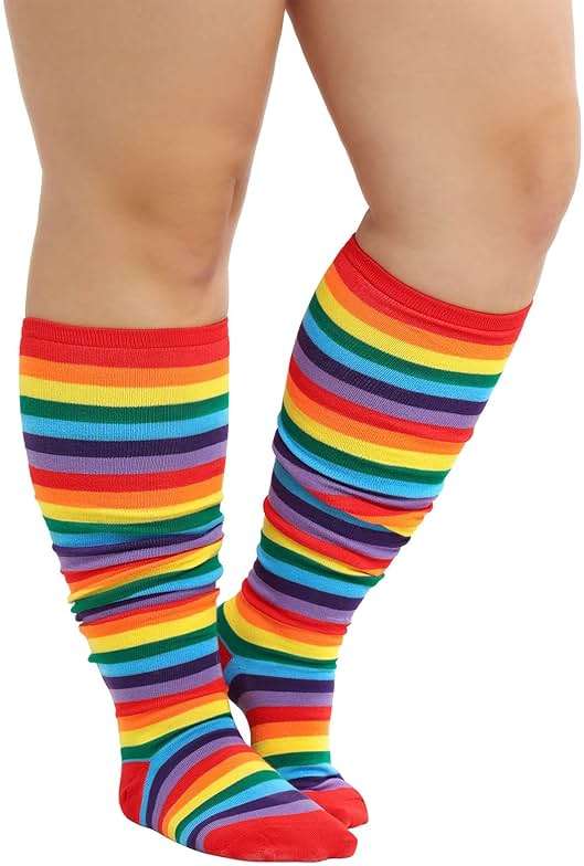 Zando Plus Size Thigh High Socks Extra Long Leg Warmers Over Knee Thick Socks Chunky Knit Thigh High Stockings - Image 4