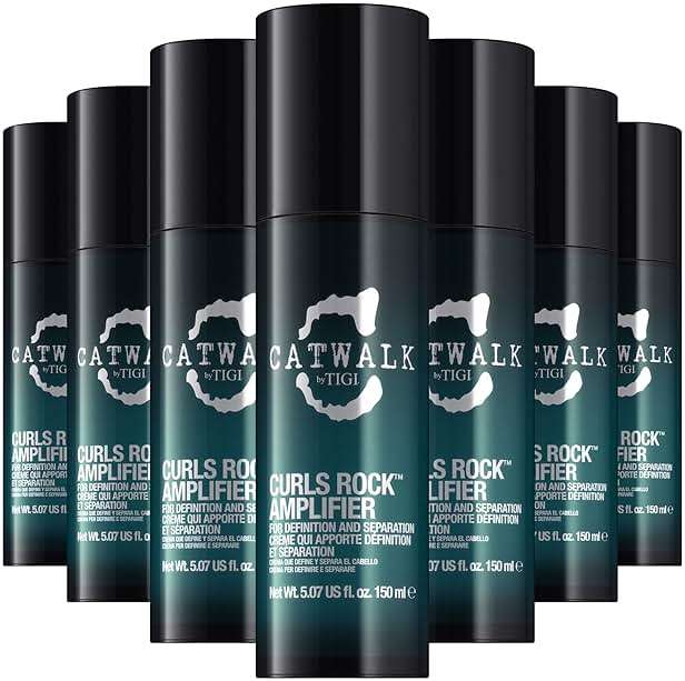 Catwalk Curls Rock Amplifier Shaping Cream by TIGI 7-Pack – Curl Cream for Defining Wavy, Curly Hair – Flexible Hold, Frizz Control + Anti-Humidity, Scented, 5.07 Oz Ea - Image 1