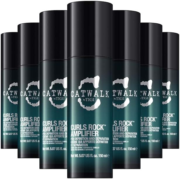 Catwalk Curls Rock Amplifier Shaping Cream by TIGI 7-Pack – Curl Cream for Defining Wavy, Curly Hair – Flexible Hold, Frizz Control + Anti-Humidity, Scented, 5.07 Oz Ea - Product Image