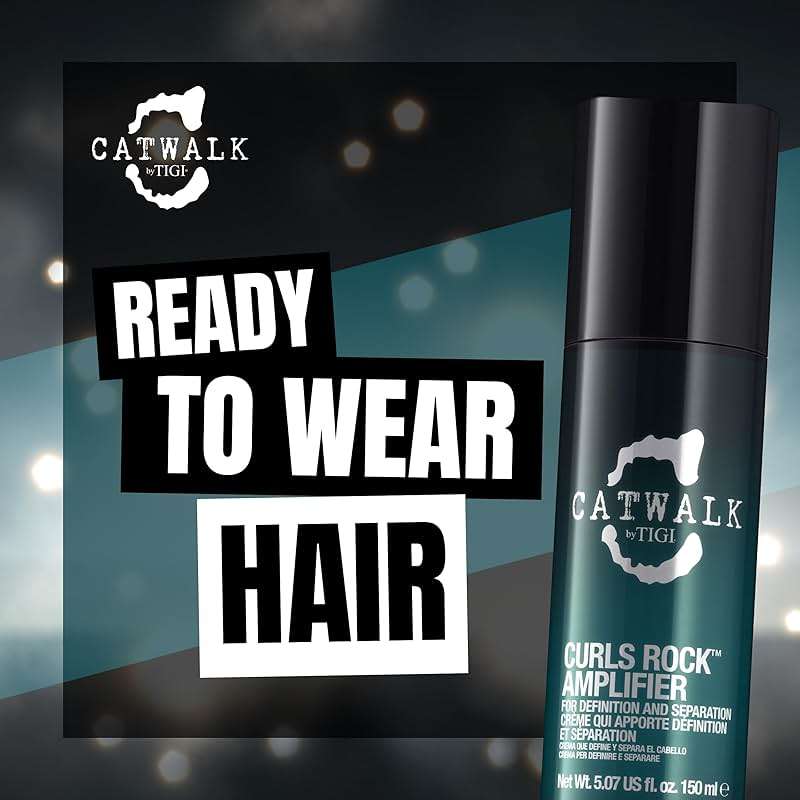 Catwalk Curls Rock Amplifier Shaping Cream by TIGI 7-Pack – Curl Cream for Defining Wavy, Curly Hair – Flexible Hold, Frizz Control + Anti-Humidity, Scented, 5.07 Oz Ea - Image 6