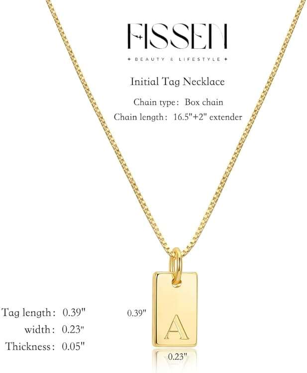 Initial Necklaces for Women 14K Gold Plated Letter Necklace Dainty Waterproof Pendant Necklace Personalized Gifts Trendy Gold Jewelry - Image 5