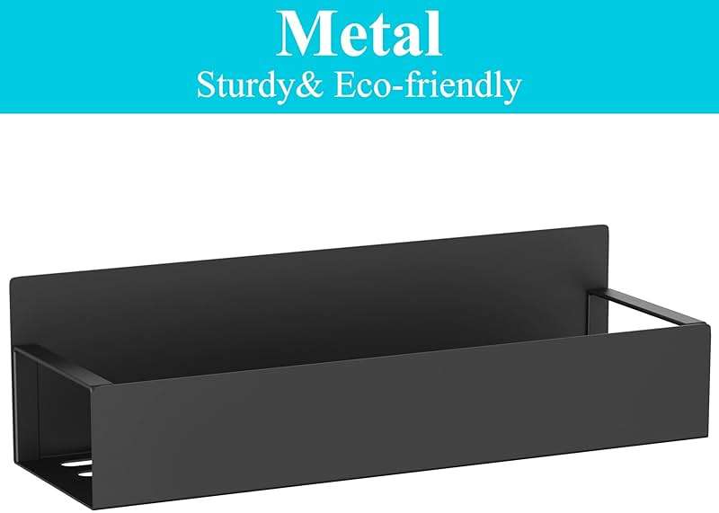 HuggieGems Metal 4 Pack Magnetic Spice Storage Rack Organizer for Refrigerator and Oven, Black Fridge Organizers and Storage, Metal - Image 8