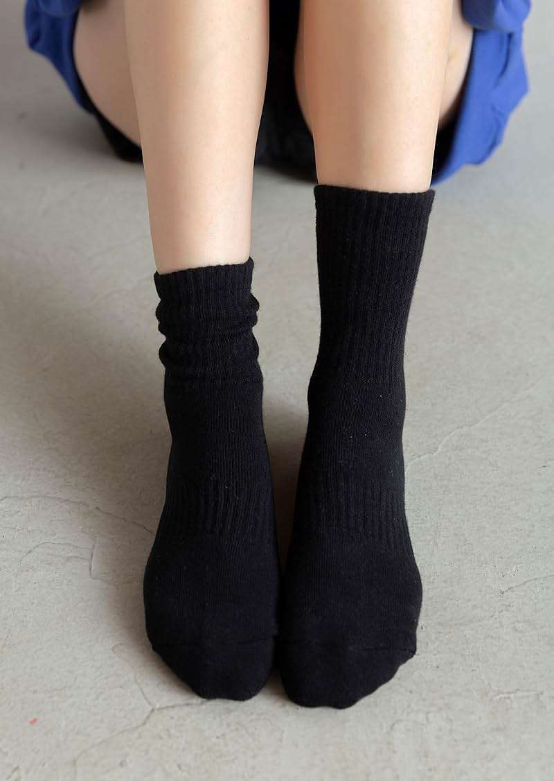 Irisbear Womens Crew Socks Casual Athletic Gym LightWeight Thin Cotton Socks 5 Pairs - Image 5