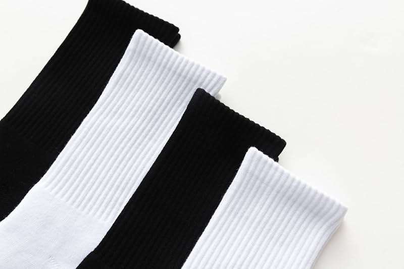 Irisbear Womens Crew Socks Casual Athletic Gym LightWeight Thin Cotton Socks 5 Pairs - Image 7