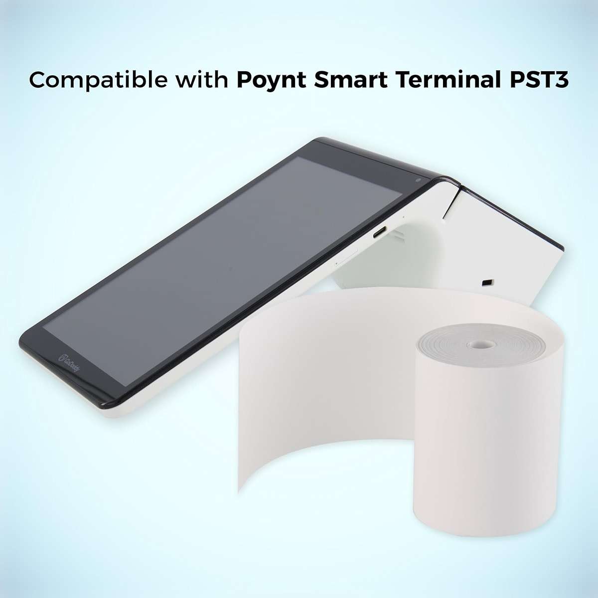 ReceiptPaperPro 2 1/4” x 72 ft Coreless Thermal Paper Receipt Rolls for Poynt C Smart Terminal V3.0, 25 Rolls/Case - Image 4