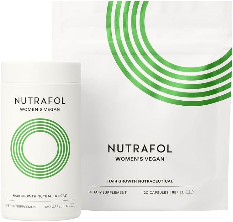 Nutrafol Women's Hair Growth Supplements, for Women 18-44 Years Old, Clinically Tested for Visibly Thicker, Stronger Hair, 100% Vegan Ingredients, Dermatologist Recommended - 2 Month Supply - Product Image