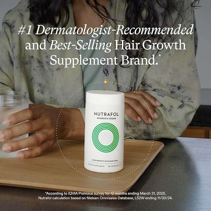 Nutrafol Women's Hair Growth Supplements, for Women 18-44 Years Old, Clinically Tested for Visibly Thicker, Stronger Hair, 100% Vegan Ingredients, Dermatologist Recommended - 2 Month Supply - Image 2