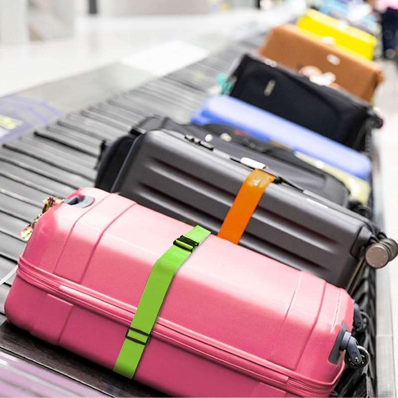Collwait Luggage Straps for Suitcases TSA Approved, Travel Belt Suitcase Belt, Suitcase Straps TSA Approved, Luggage Belt Strap TSA Approved, Travel Straps for Luggage, Luggage Band Bag Straps 4 Pack - Image 8